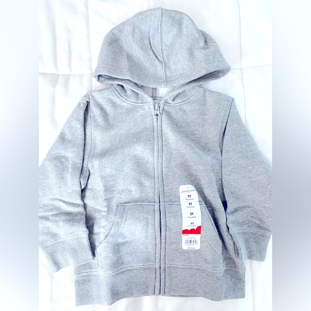 Jumping Beans Heather Gray Hoodie 2T